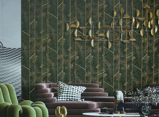 88801 | 5 Meter x 42 Inches Geometric Look Wallpaper - 57.41 Sq. Ft. | Minimum 15% wastage during installation