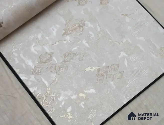 888050 | 10 Meter x 21 Inches Damask Look Wallpaper - 57.05 Sq. Ft. | Minimum 15% wastage during installation