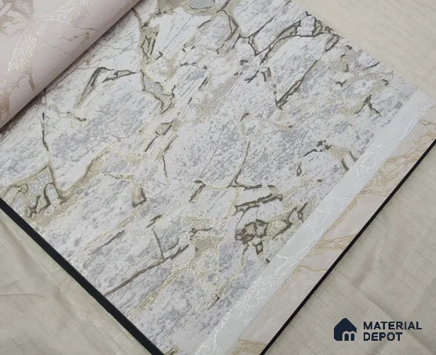 888007 | 10 Meter x 21 Inches Texture Look Wallpaper - 57.05 Sq. Ft. | Minimum 15% wastage during installation