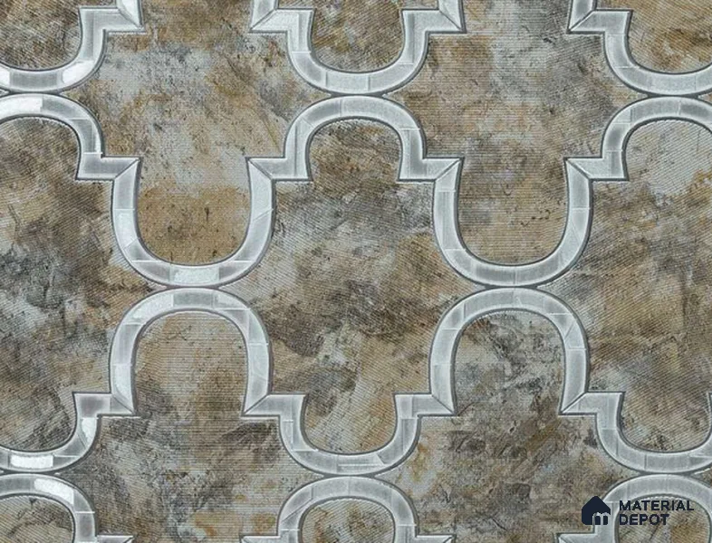 88901 | 5 Meter x 42 Inches Patterned Look Wallpaper - 57.41 Sq. Ft. | Minimum 15% wastage during installation
