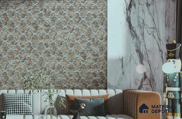 88901 | 5 Meter x 42 Inches Patterned Look Wallpaper - 57.41 Sq. Ft. | Minimum 15% wastage during installation