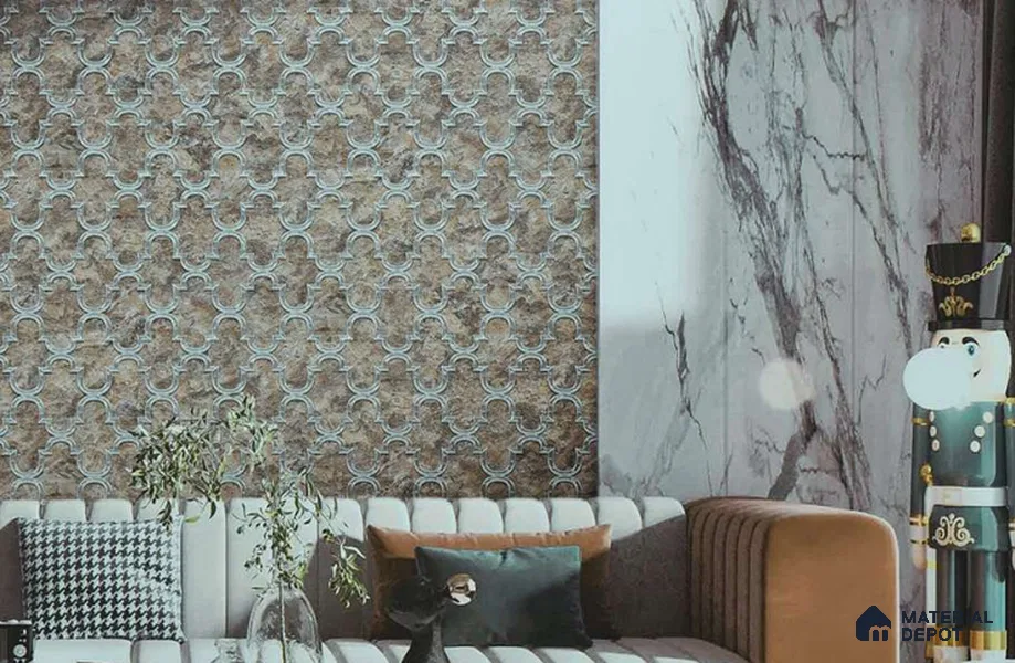 88901 | 5 Meter x 42 Inches Patterned Look Wallpaper - 57.41 Sq. Ft. | Minimum 15% wastage during installation