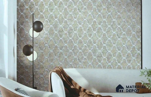 88902 | 5 Meter x 42 Inches Patterned Look Wallpaper - 57.41 Sq. Ft. | Minimum 15% wastage during installation