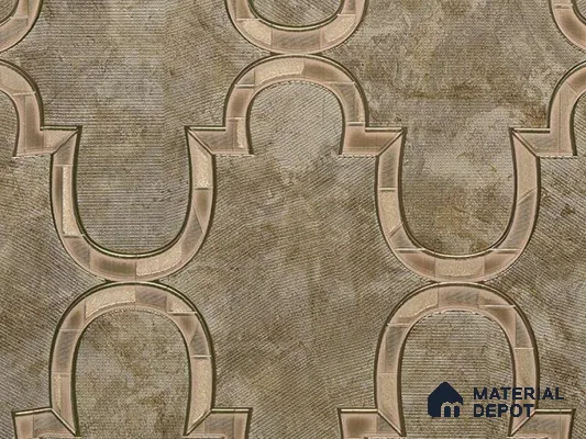 88906 | 5 Meter x 42 Inches Patterned Look Wallpaper - 57.41 Sq. Ft. | Minimum 15% wastage during installation