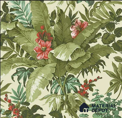A55802 | 10 Meter x 21 Inches Florals Look Wallpaper - 57.41 Sq. Ft. | Minimum 15% wastage during installation