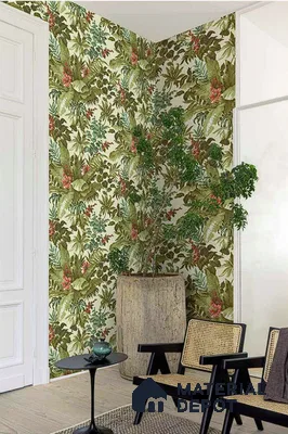 A55802 | 10 Meter x 21 Inches Florals Look Wallpaper - 57.41 Sq. Ft. | Minimum 15% wastage during installation