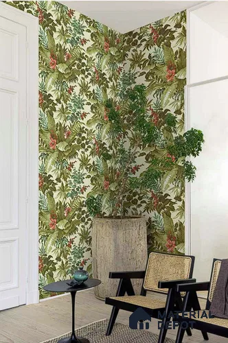 A55802 | 10 Meter x 21 Inches Florals Look Wallpaper - 57.41 Sq. Ft. | Minimum 15% wastage during installation