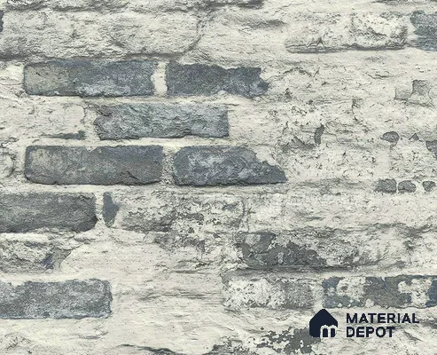 A58102 | 10 Meter x 21 Inches Brick Look Wallpaper - 57.41 Sq. Ft. | Minimum 15% wastage during installation