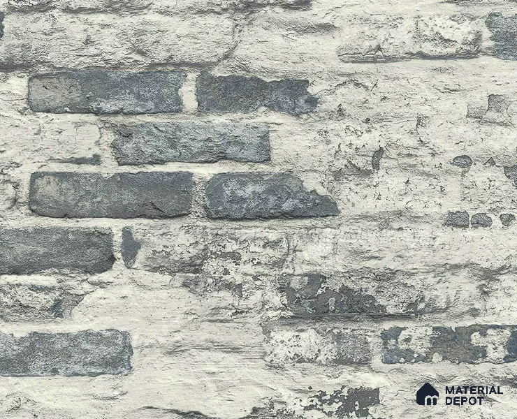 A58102 | 10 Meter x 21 Inches Brick Look Wallpaper - 57.41 Sq. Ft. | Minimum 15% wastage during installation