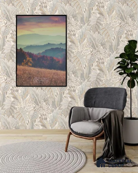 A58402 | 10 Meter x 21 Inches Florals Look Wallpaper - 57.41 Sq. Ft. | Minimum 15% wastage during installation