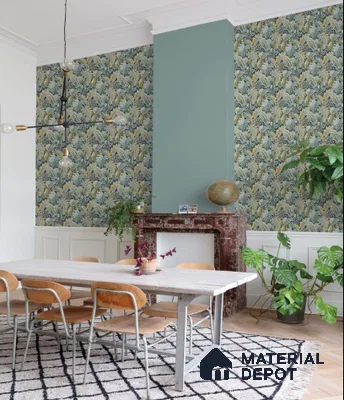 A58403 | 10 Meter x 21 Inches Florals Look Wallpaper - 57.41 Sq. Ft. | Minimum 15% wastage during installation