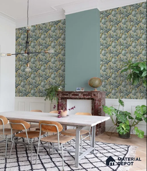 A58403 | 10 Meter x 21 Inches Florals Look Wallpaper - 57.41 Sq. Ft. | Minimum 15% wastage during installation