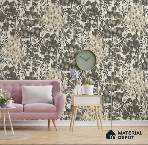 A63001 | 10 Meter x 21 Inches Florals Look Wallpaper - 57.41 Sq. Ft. | Minimum 15% wastage during installation