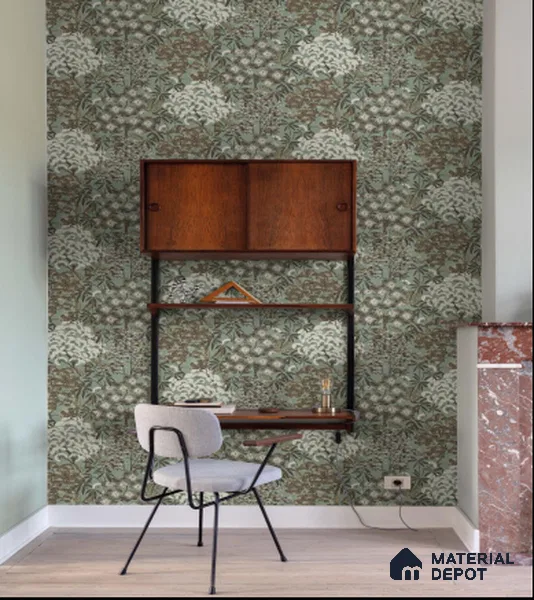 A63002 | 10 Meter x 21 Inches Florals Look Wallpaper - 57.41 Sq. Ft. | Minimum 15% wastage during installation