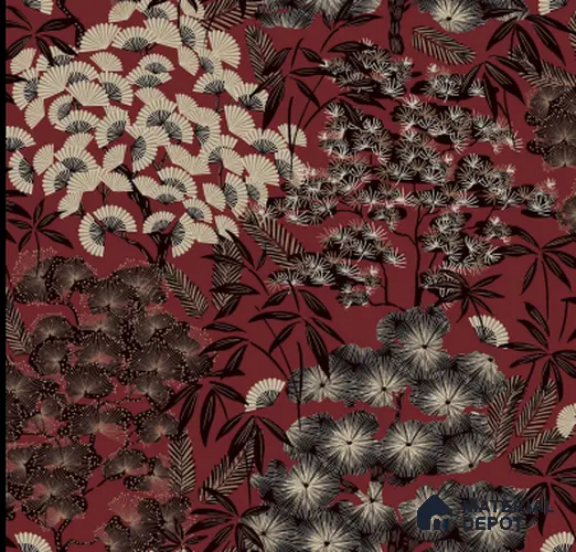 A63003 | 10 Meter x 21 Inches Florals Look Wallpaper - 57.41 Sq. Ft. | Minimum 15% wastage during installation