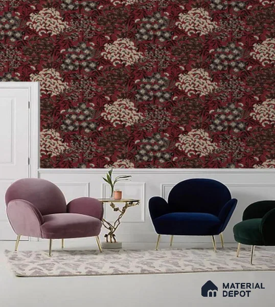 A63003 | 10 Meter x 21 Inches Florals Look Wallpaper - 57.41 Sq. Ft. | Minimum 15% wastage during installation