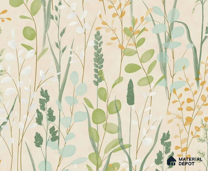 A76202 | 10 Meter x 21 Inches Florals Look Wallpaper - 57.37 Sq. Ft. | Minimum 15% wastage during installation
