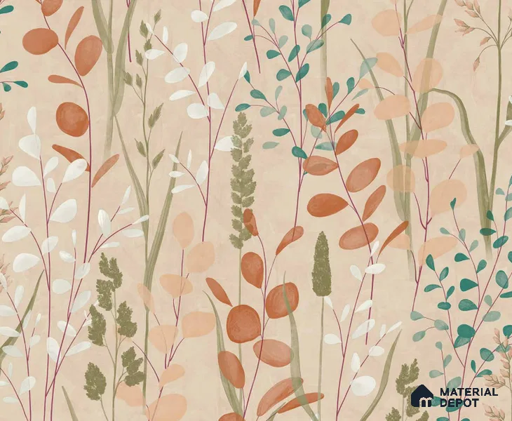 A76201 | 10 Meter x 21 Inches Florals Look Wallpaper - 57.37 Sq. Ft. | Minimum 15% wastage during installation