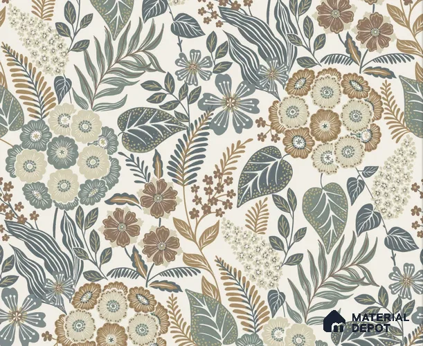 A76601 | 10 Meter x 21 Inches Florals Look Wallpaper - 57.37 Sq. Ft. | Minimum 15% wastage during installation