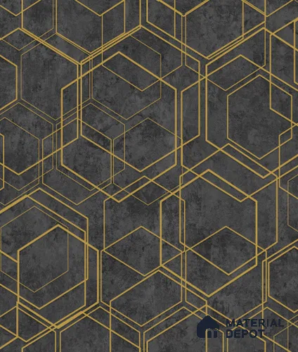 AMBL23401 | 10 Meter x 21 Inches Geometric Look Wallpaper - 57.05 Sq. Ft. | Minimum 15% wastage during installation