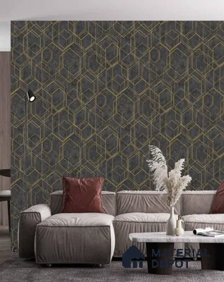 AMBL23401 | 10 Meter x 21 Inches Geometric Look Wallpaper - 57.05 Sq. Ft. | Minimum 15% wastage during installation