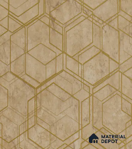 AMBL23411 | 10 Meter x 21 Inches Geometric Look Wallpaper - 57.05 Sq. Ft. | Minimum 15% wastage during installation