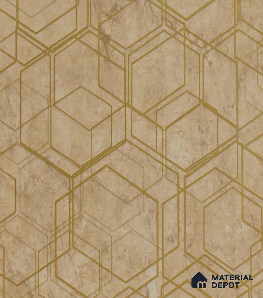 AMBL23411 | 10 Meter x 21 Inches Geometric Look Wallpaper - 57.05 Sq. Ft. | Minimum 15% wastage during installation
