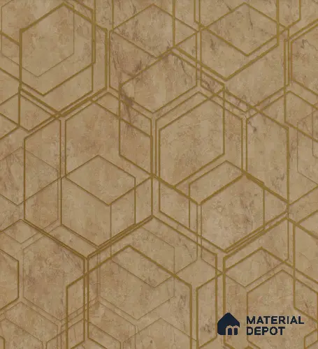 AMBL23413 | 10 Meter x 21 Inches Geometric Look Wallpaper - 57.05 Sq. Ft. | Minimum 15% wastage during installation