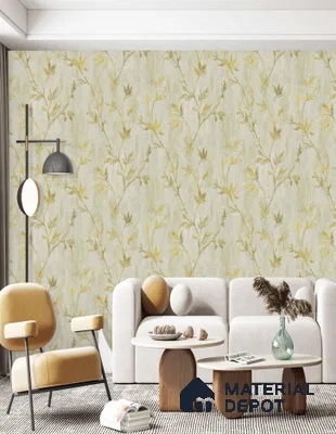 AMBL23417 | 10 Meter x 21 Inches Florals Look Wallpaper - 57.05 Sq. Ft. | Minimum 15% wastage during installation