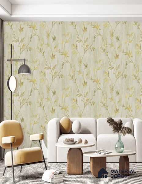 AMBL23417 | 10 Meter x 21 Inches Florals Look Wallpaper - 57.05 Sq. Ft. | Minimum 15% wastage during installation