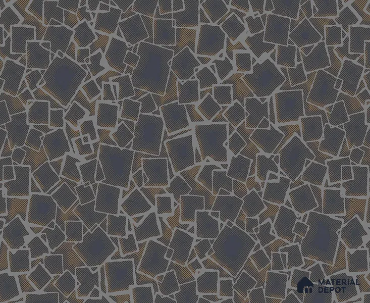 AMSM22502 | 10 Meter x 21 Inches Geometric Look Wallpaper - 57.41 Sq. Ft. | Minimum 15% wastage during installation