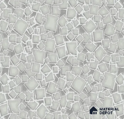 AMSM22503 | 10 Meter x 21 Inches Geometric Look Wallpaper - 57.41 Sq. Ft. | Minimum 15% wastage during installation