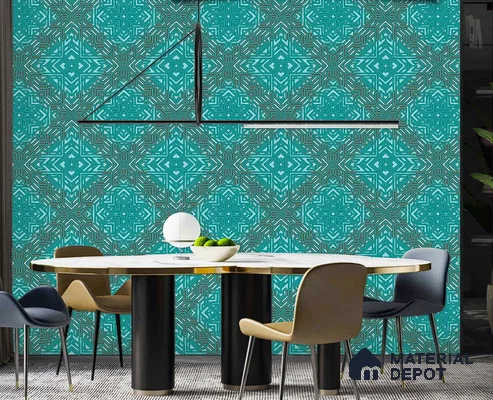 AMSM22508 | 10 Meter x 21 Inches Patterned Look Wallpaper - 57.41 Sq. Ft. | Minimum 15% wastage during installation