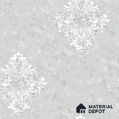 AMSM22542 | 10 Meter x 21 Inches Damask Look Wallpaper - 57.41 Sq. Ft. | Minimum 15% wastage during installation