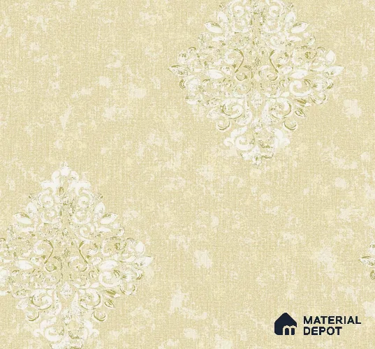 AMSM22543 | 10 Meter x 21 Inches Damask Look Wallpaper - 57.41 Sq. Ft. | Minimum 15% wastage during installation