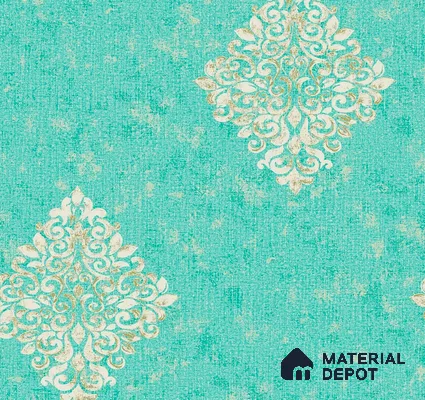 AMSM22545 | 10 Meter x 21 Inches Damask Look Wallpaper - 57.41 Sq. Ft. | Minimum 15% wastage during installation