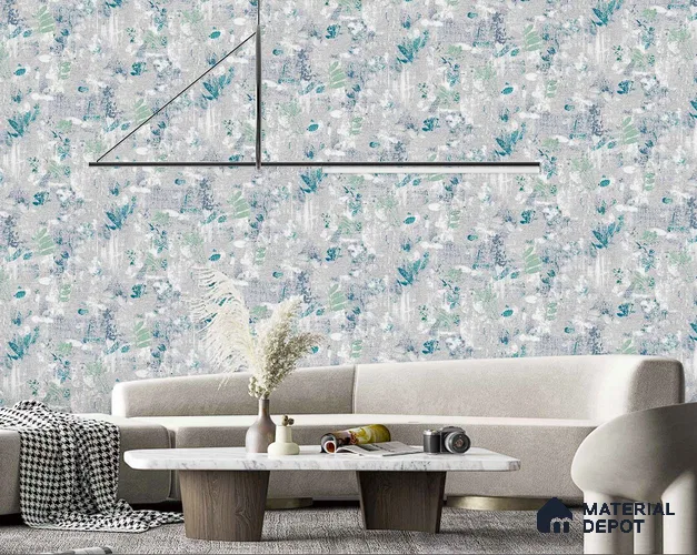 AMSM22548 | 10 Meter x 21 Inches Florals Look Wallpaper - 57.41 Sq. Ft. | Minimum 15% wastage during installation