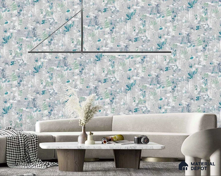 AMSM22548 | 10 Meter x 21 Inches Florals Look Wallpaper - 57.41 Sq. Ft. | Minimum 15% wastage during installation
