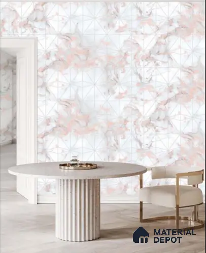 81255-3 | 5 Meter x 42 Inches Geometric Look Wallpaper - 57.41 Sq. Ft. | Minimum 15% wastage during installation