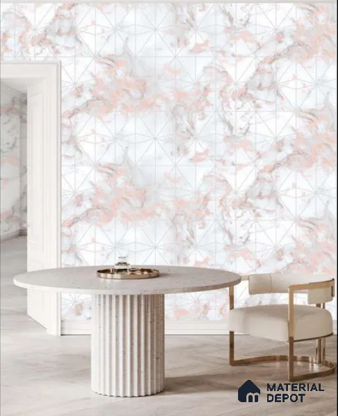 81255-3 | 5 Meter x 42 Inches Geometric Look Wallpaper - 57.41 Sq. Ft. | Minimum 15% wastage during installation