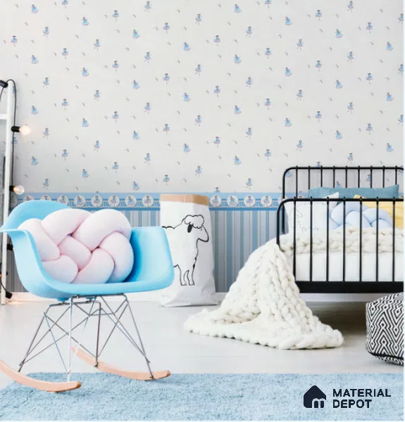 D12-1 | 10 Meter x 21 Inches Patterned Look Wallpaper - 57.05 Sq. Ft. | Minimum 15% wastage during installation