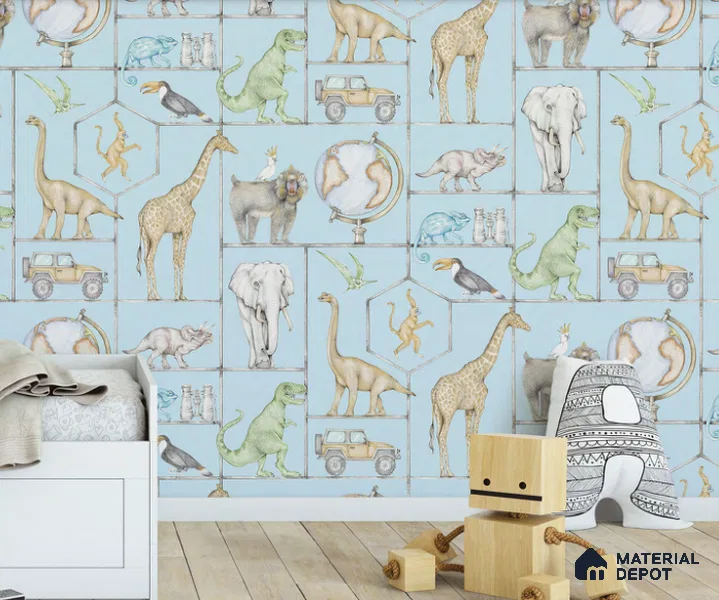 D16-1 | 10 Meter x 21 Inches Animal Print Look Wallpaper - 57.05 Sq. Ft. | Minimum 15% wastage during installation