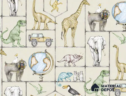 D16-2 | 10 Meter x 21 Inches Animal Print Look Wallpaper - 57.05 Sq. Ft. | Minimum 15% wastage during installation
