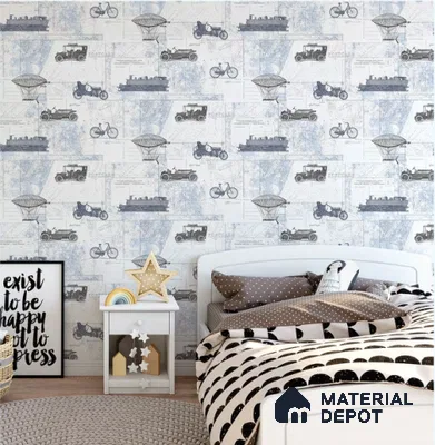 D23-1 | 10 Meter x 21 Inches Patterned Look Wallpaper - 57.05 Sq. Ft. | Minimum 15% wastage during installation