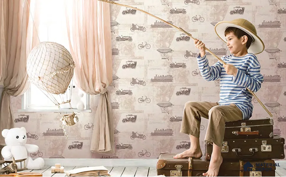 D23-2 | 10 Meter x 21 Inches Patterned Look Wallpaper - 57.05 Sq. Ft. | Minimum 15% wastage during installation