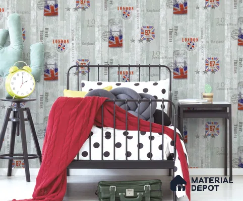 D25-1 | 10 Meter x 21 Inches Patterned Look Wallpaper - 57.05 Sq. Ft. | Minimum 15% wastage during installation