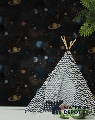 D26-1 | 10 Meter x 21 Inches Space Look Wallpaper - 57.05 Sq. Ft. | Minimum 15% wastage during installation