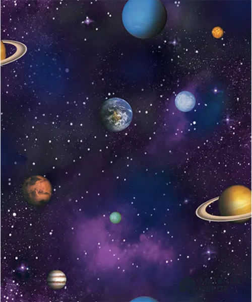 D26-2 | 10 Meter x 21 Inches Space Look Wallpaper - 57.05 Sq. Ft. | Minimum 15% wastage during installation