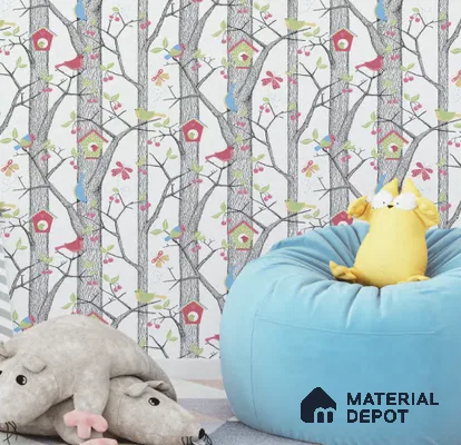 D4-4 | 10 Meter x 21 Inches Wood Look Wallpaper - 57.05 Sq. Ft. | Minimum 15% wastage during installation