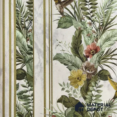 170-30 | 9.6 Meter x 20.87 Inches Florals Look Wallpaper - 54.77 Sq. Ft. | Minimum 15% wastage during installation